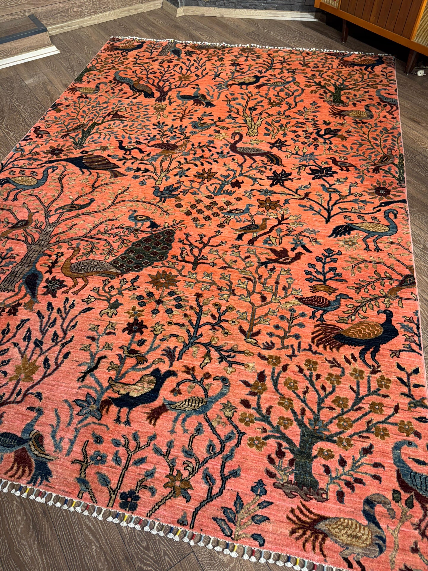 AFGHANISCHER BABİL BAHCE Teppich (Handgefertigtes Einzelstück)