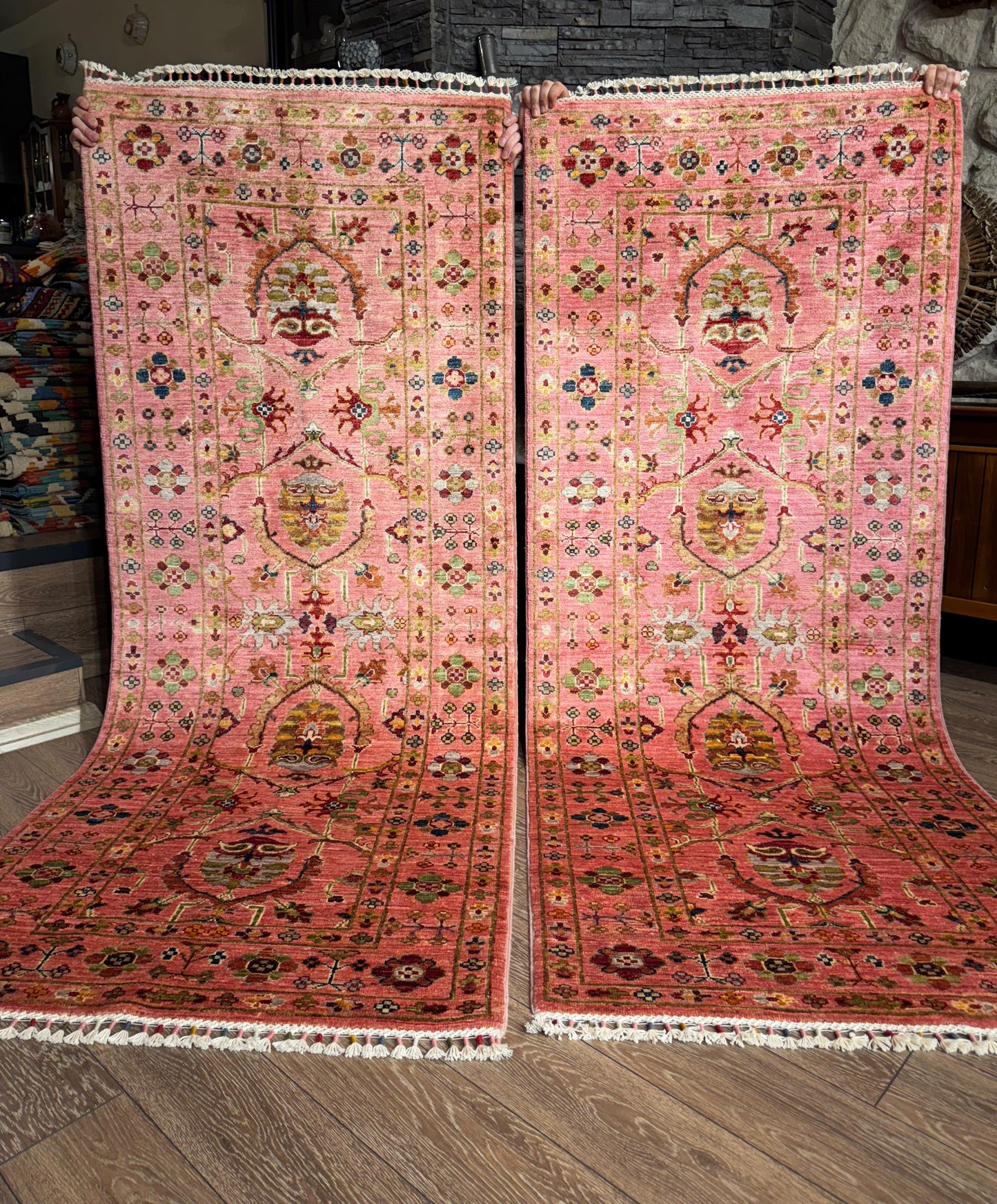 AFGHANISCHER SULTNAS Teppichläufer (Handgefertigte 2 stücke)