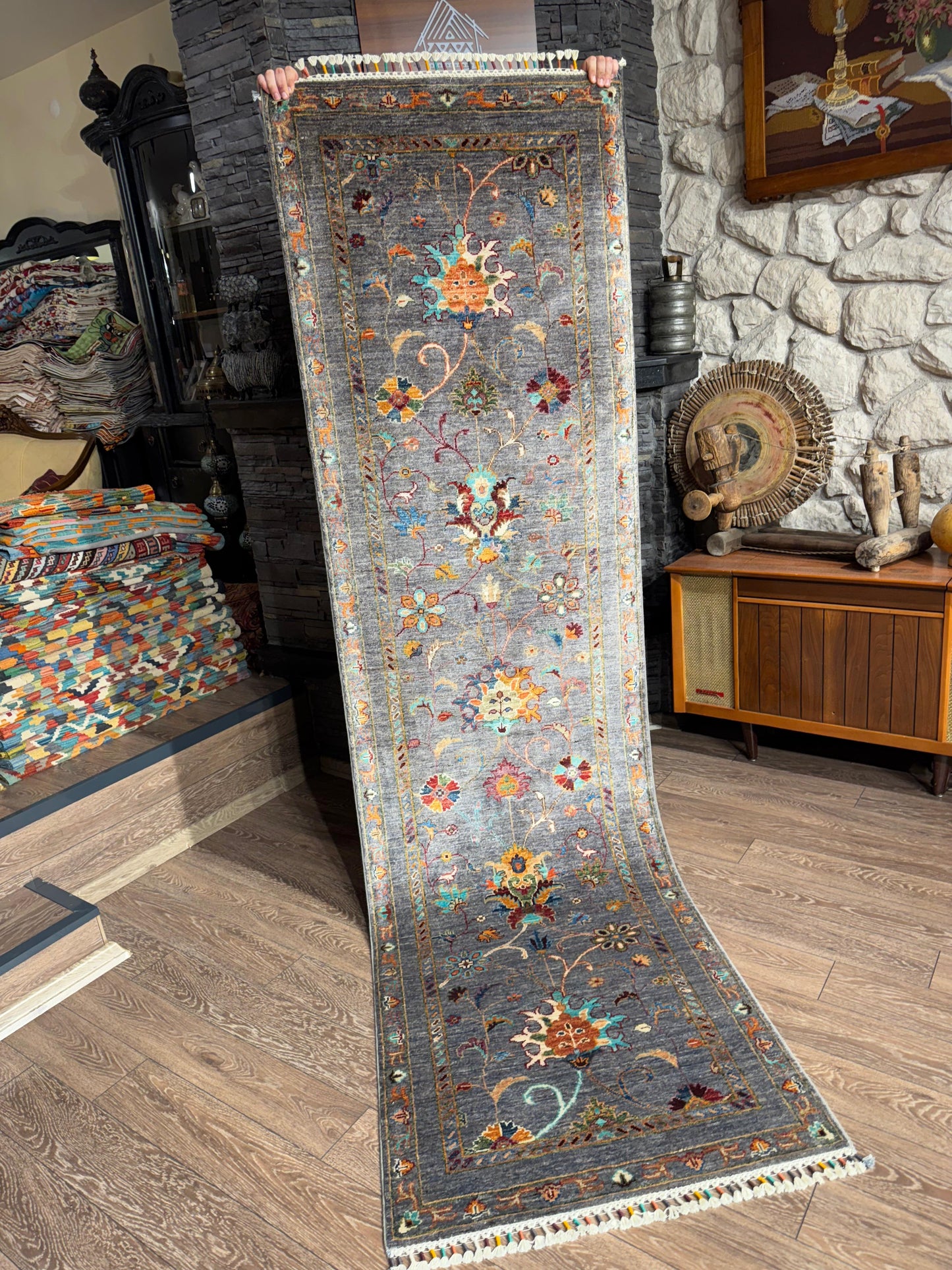 AFGHANISCHER MAKBULI Teppichläufer (Handgefertigtes Einzelstück)