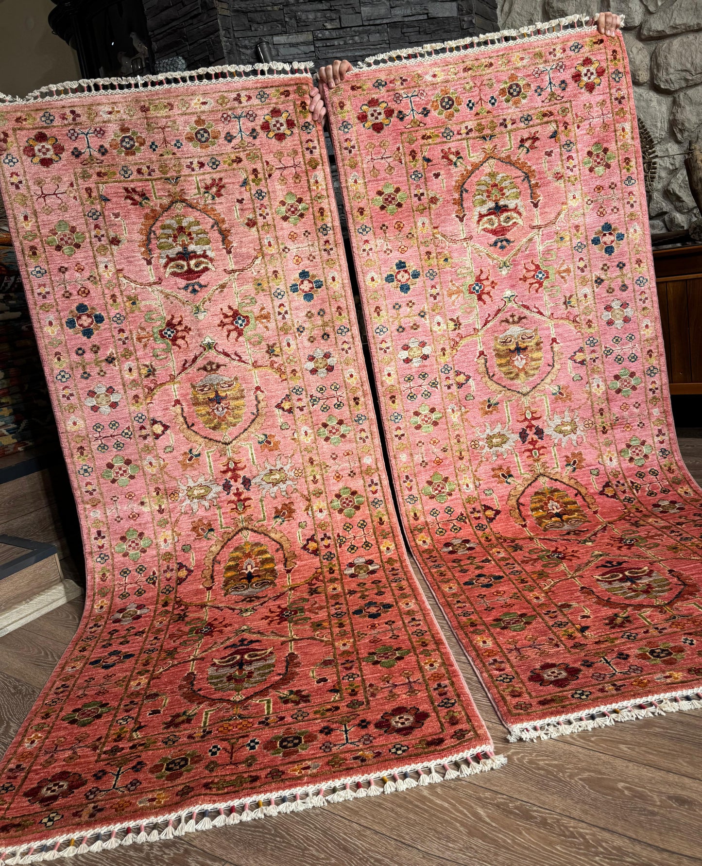 AFGHANISCHER SULTNAS Teppichläufer (Handgefertigte 2 stücke)