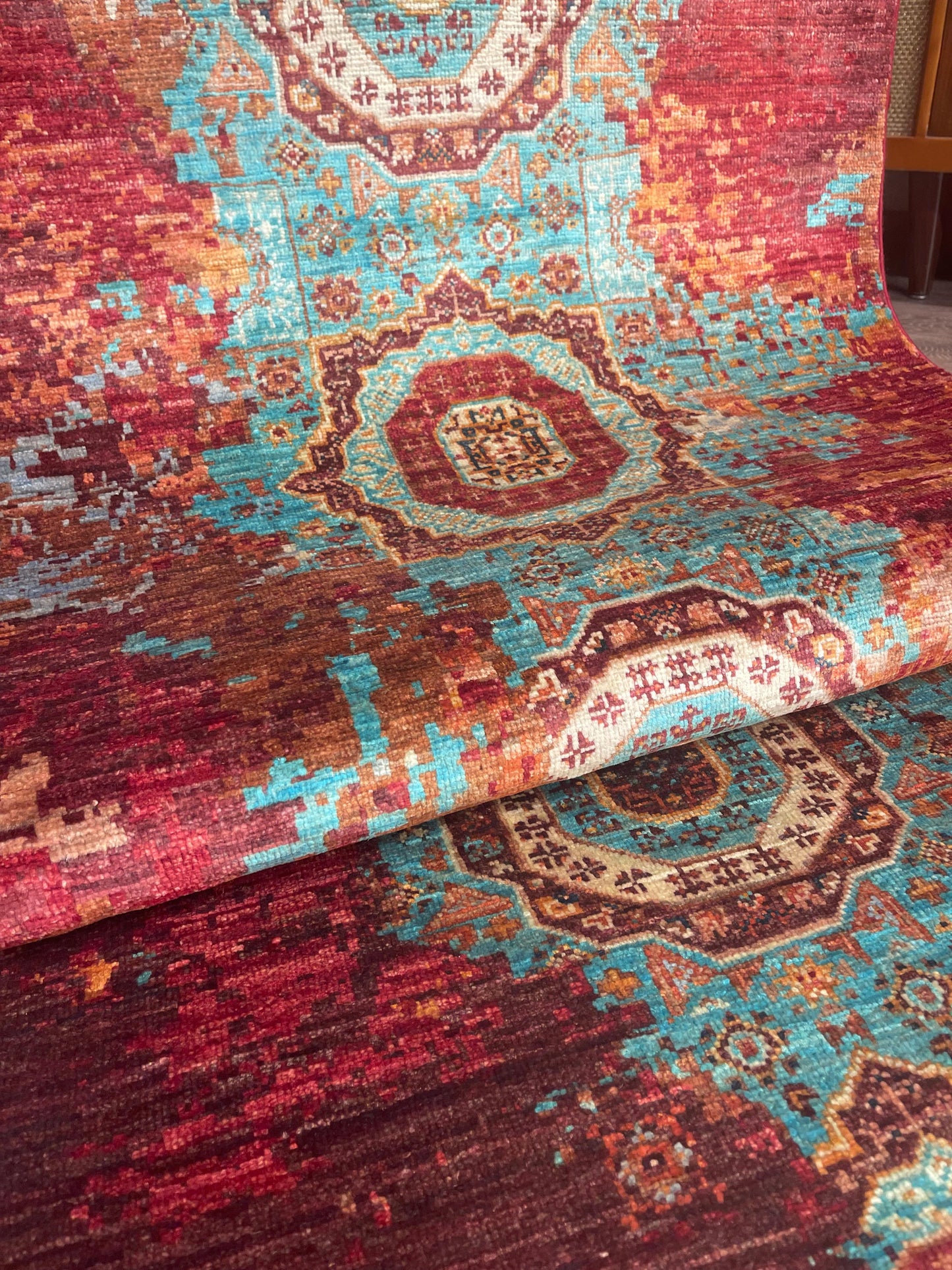 AFGHANISCHER KIRMAN Teppichläufer (Handgefertigtes Einzelstück)