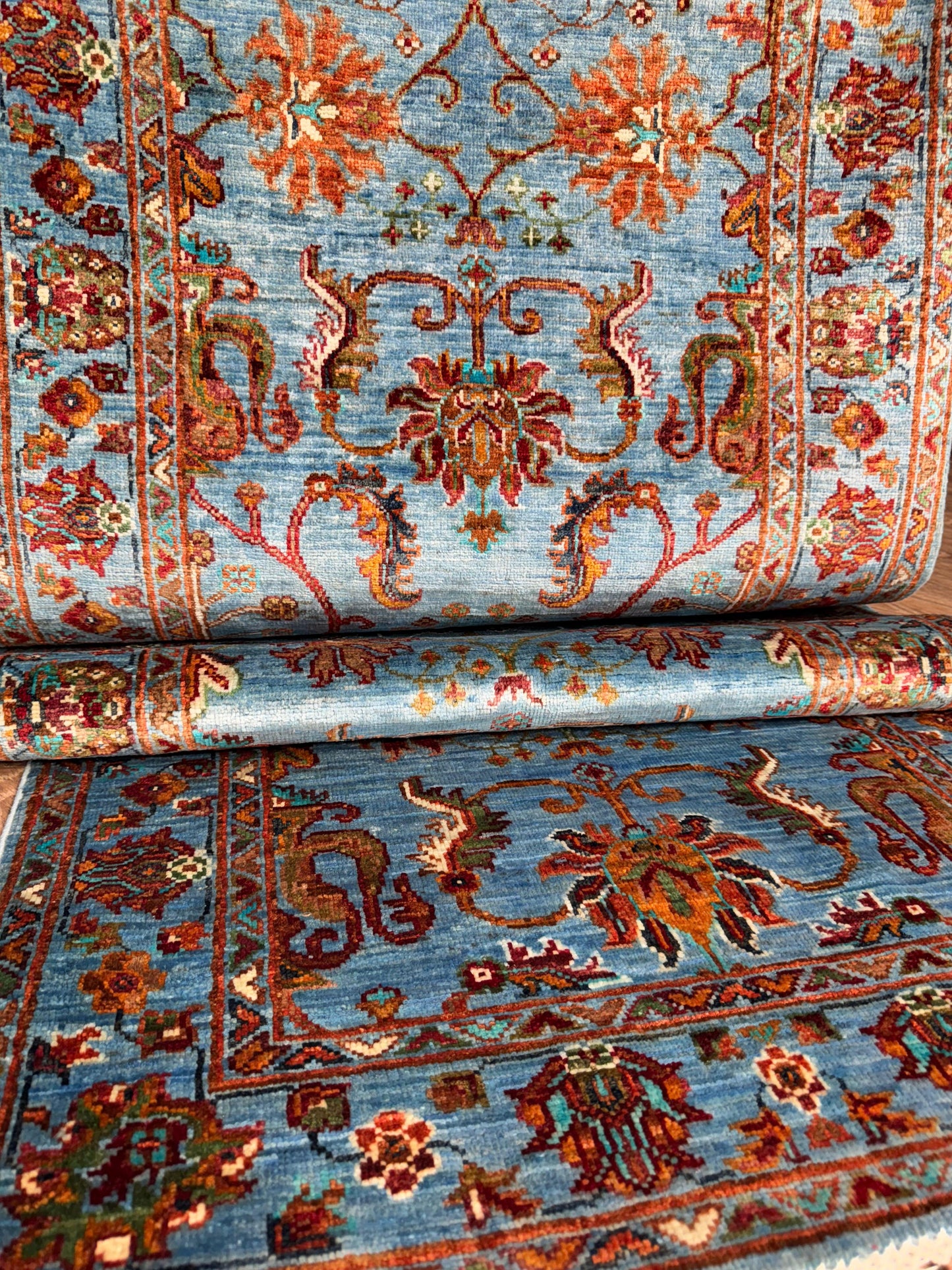 AFGHANISCHER SUZANİ Teppichläufer (Handgefertigtes Einzelstück)