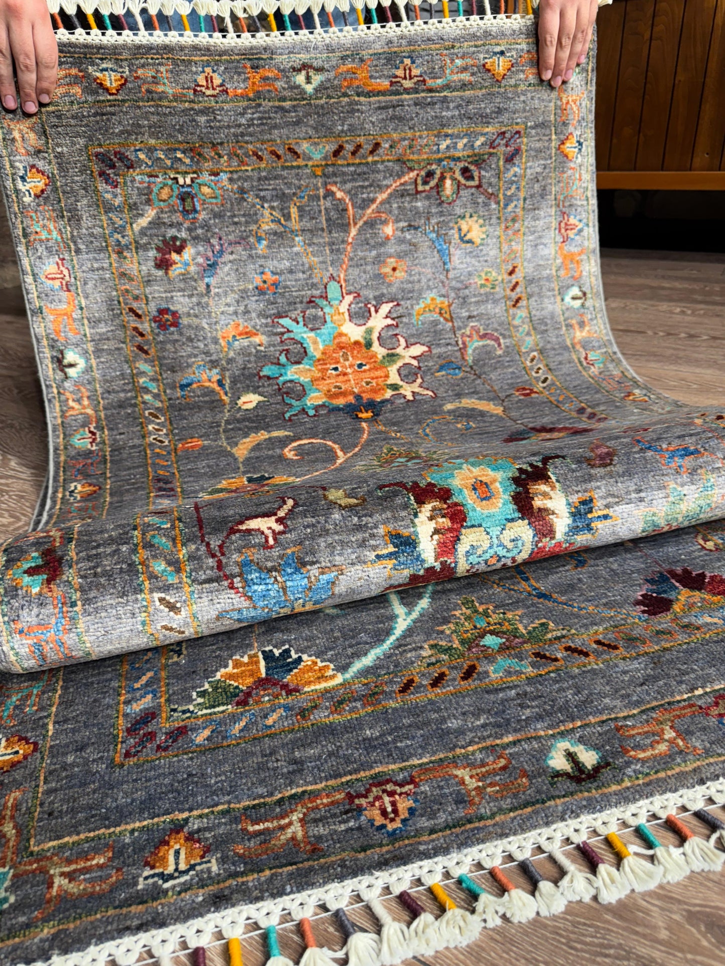 AFGHANISCHER MAKBULI Teppichläufer (Handgefertigtes Einzelstück)