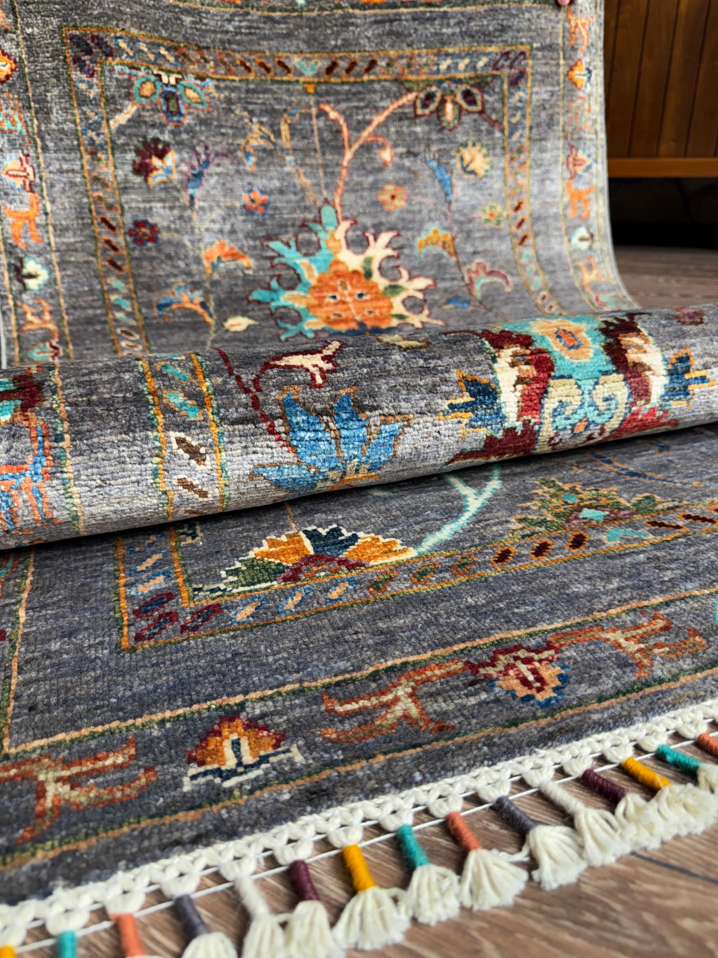 AFGHANISCHER MAKBULI Teppichläufer (Handgefertigtes Einzelstück)