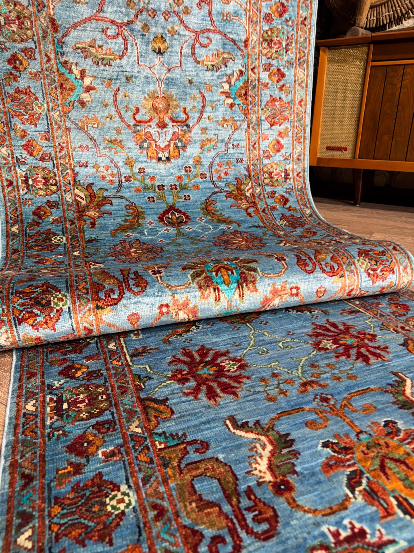 AFGHANISCHER SUZANİ Teppichläufer (Handgefertigtes Einzelstück)