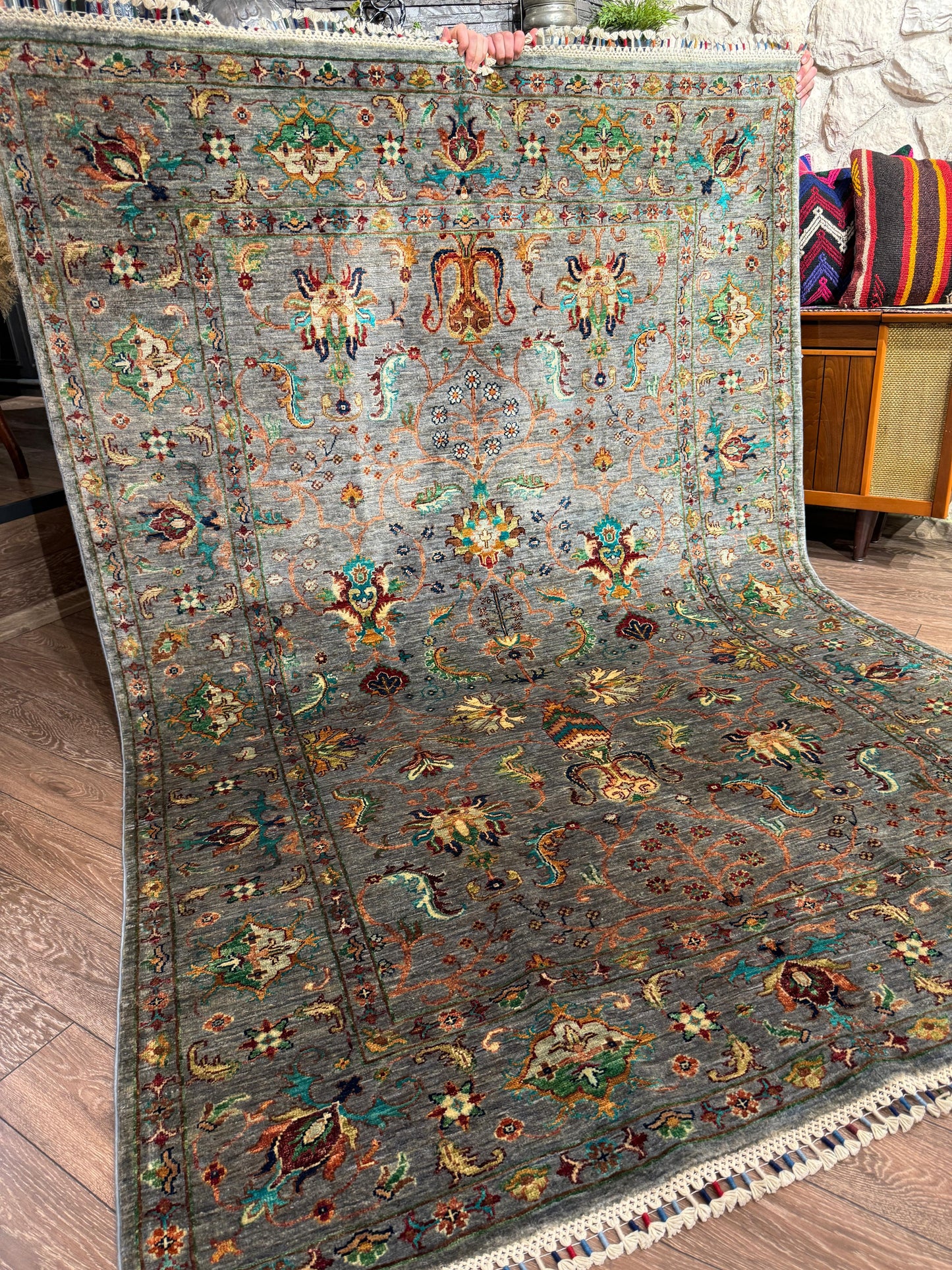 AFGHANISCHER VEZIRI Teppich (Handgefertigtes Einzelstück)