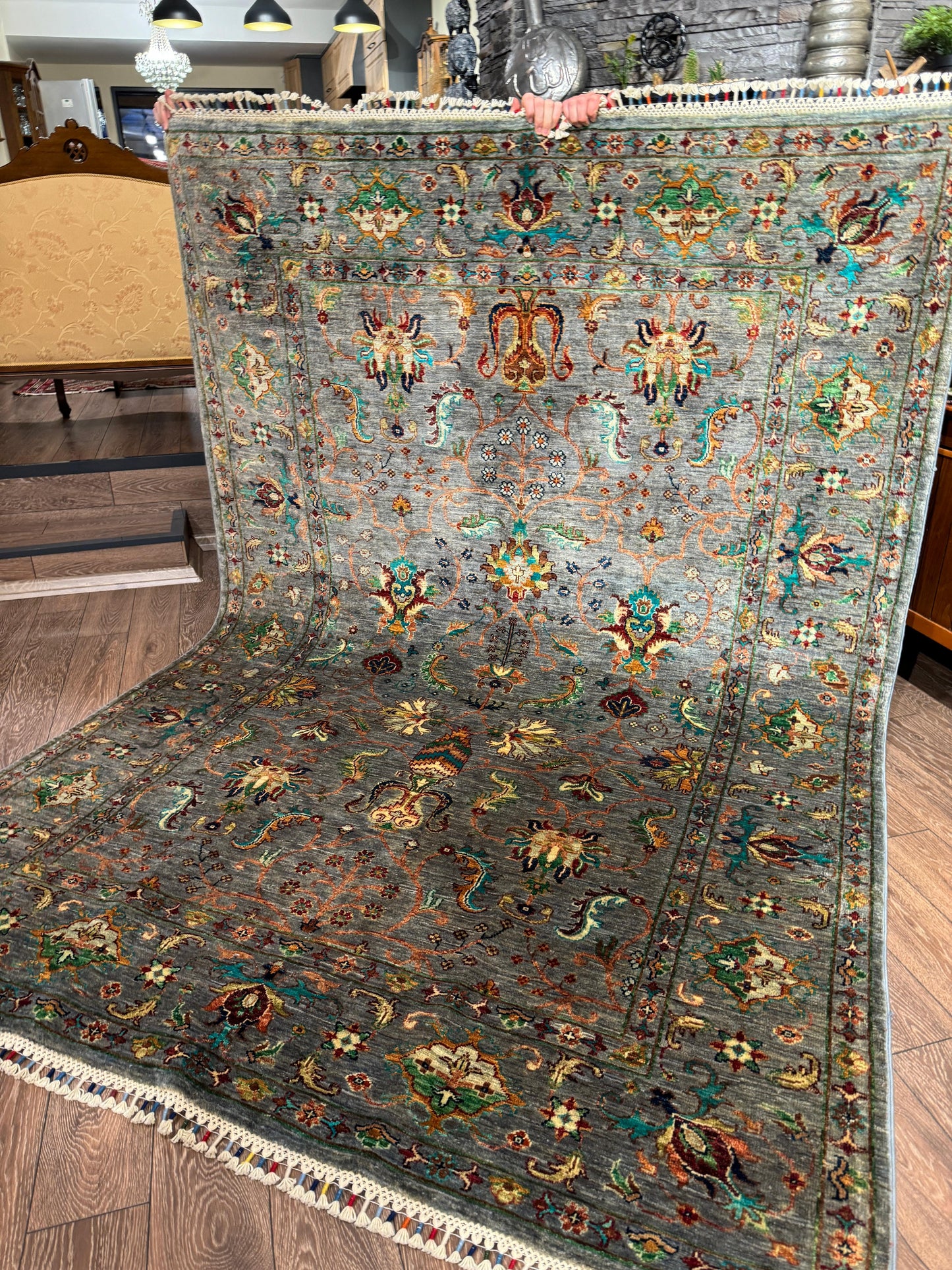 AFGHANISCHER VEZIRI Teppich (Handgefertigtes Einzelstück)