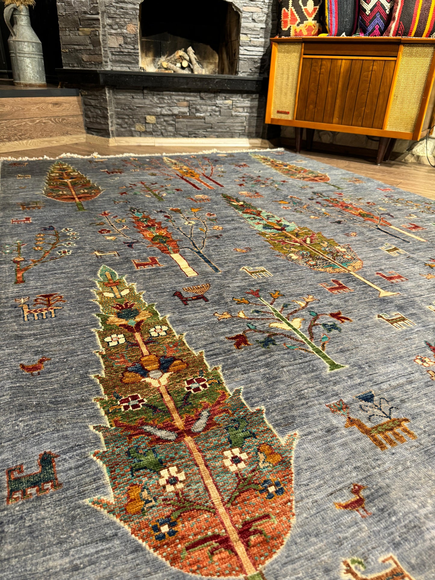 AFGHANISCHER HAYATI AĞACI Teppich (Handgefertigtes Einzelstück)