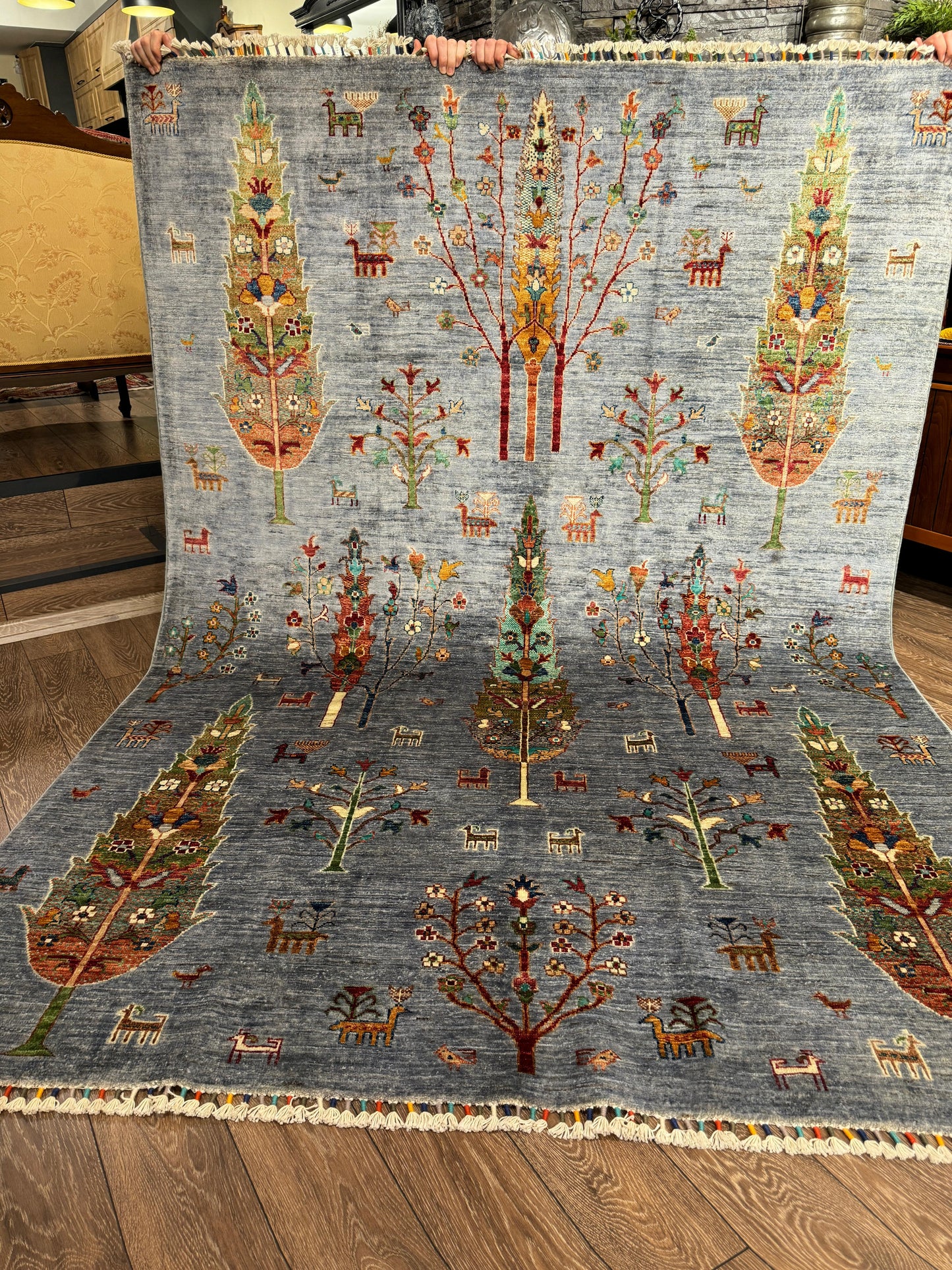 AFGHANISCHER HAYATI AĞACI Teppich (Handgefertigtes Einzelstück)