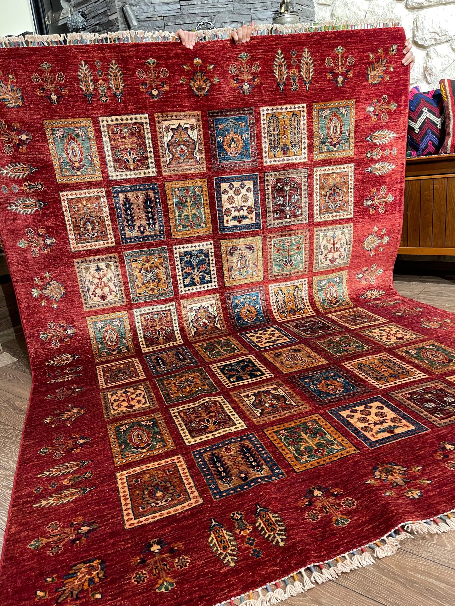 AFGHANISCHER BAHTİYARİ Teppich (Handgefertigtes Einzelstück)