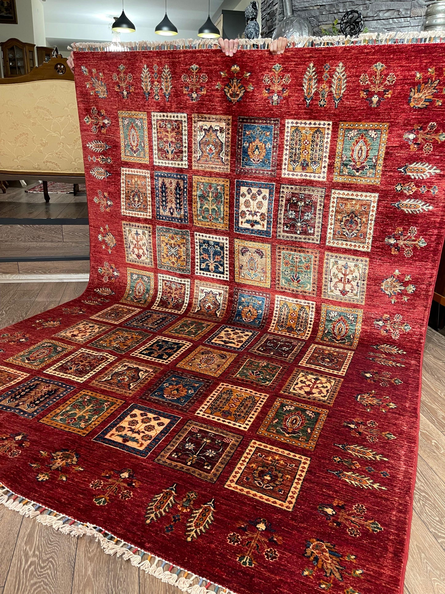 AFGHANISCHER BAHTİYARİ Teppich (Handgefertigtes Einzelstück)