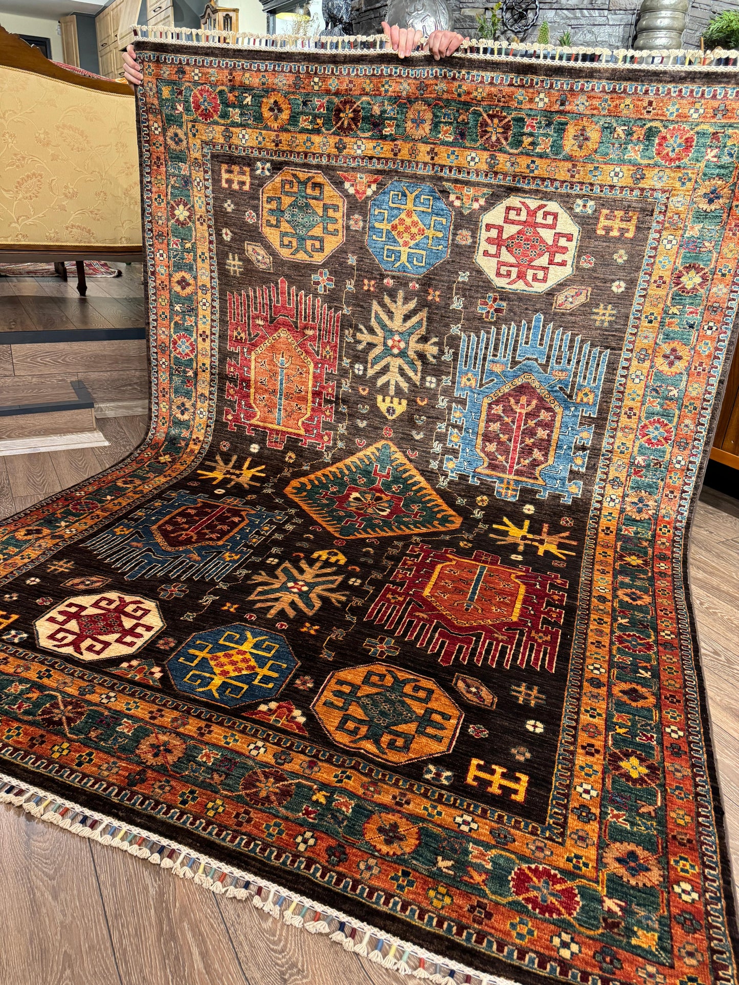 AFGHANISCHER MALKOC Teppich (Handgefertigtes Einzelstück)