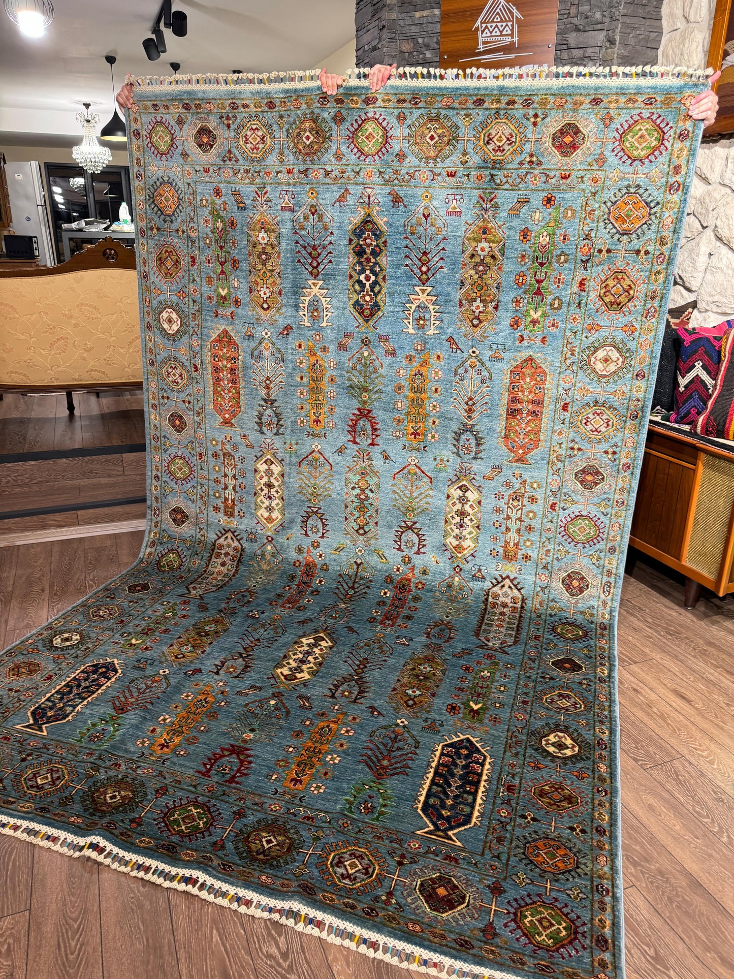 AFGHANISCHER MUNZIRI Teppich (Handgefertigtes Einzelstück)