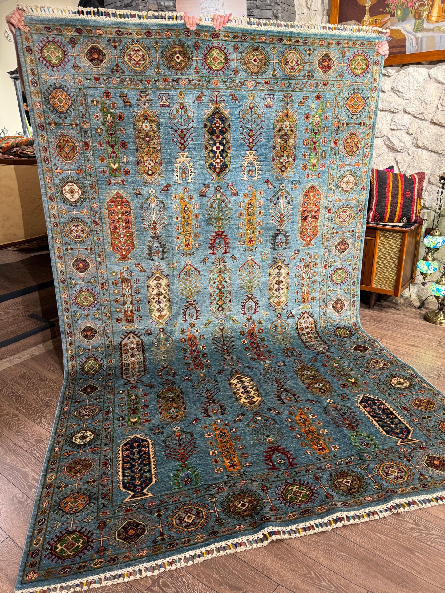 AFGHANISCHER MUNZIRI Teppich (Handgefertigtes Einzelstück)