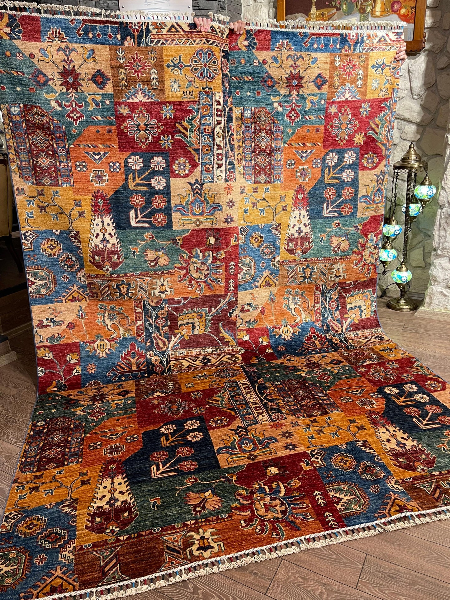 AFGHANISCHER VEZIRI Teppich (Handgefertigtes Einzelstück)