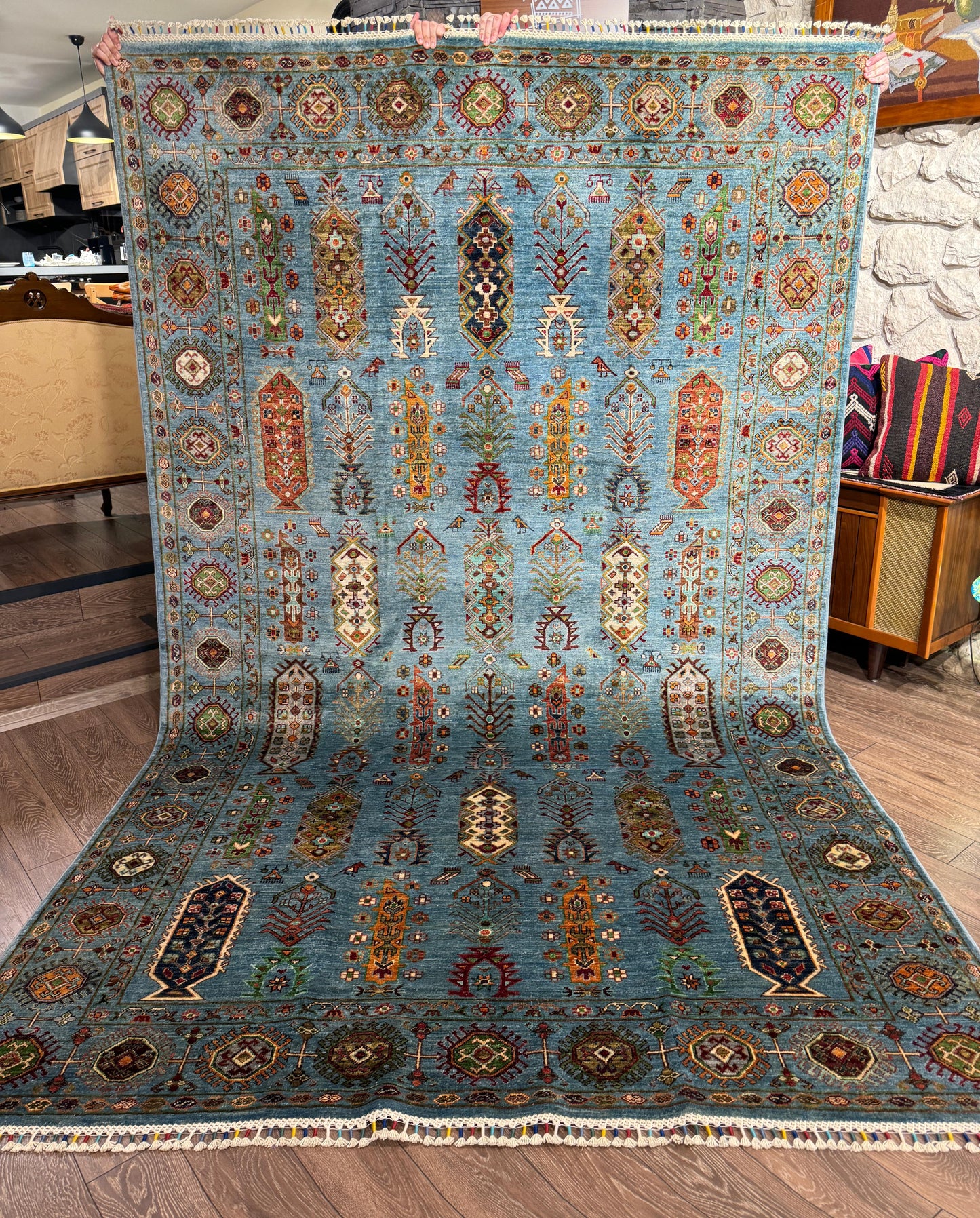 AFGHANISCHER MUNZIRI Teppich (Handgefertigtes Einzelstück)