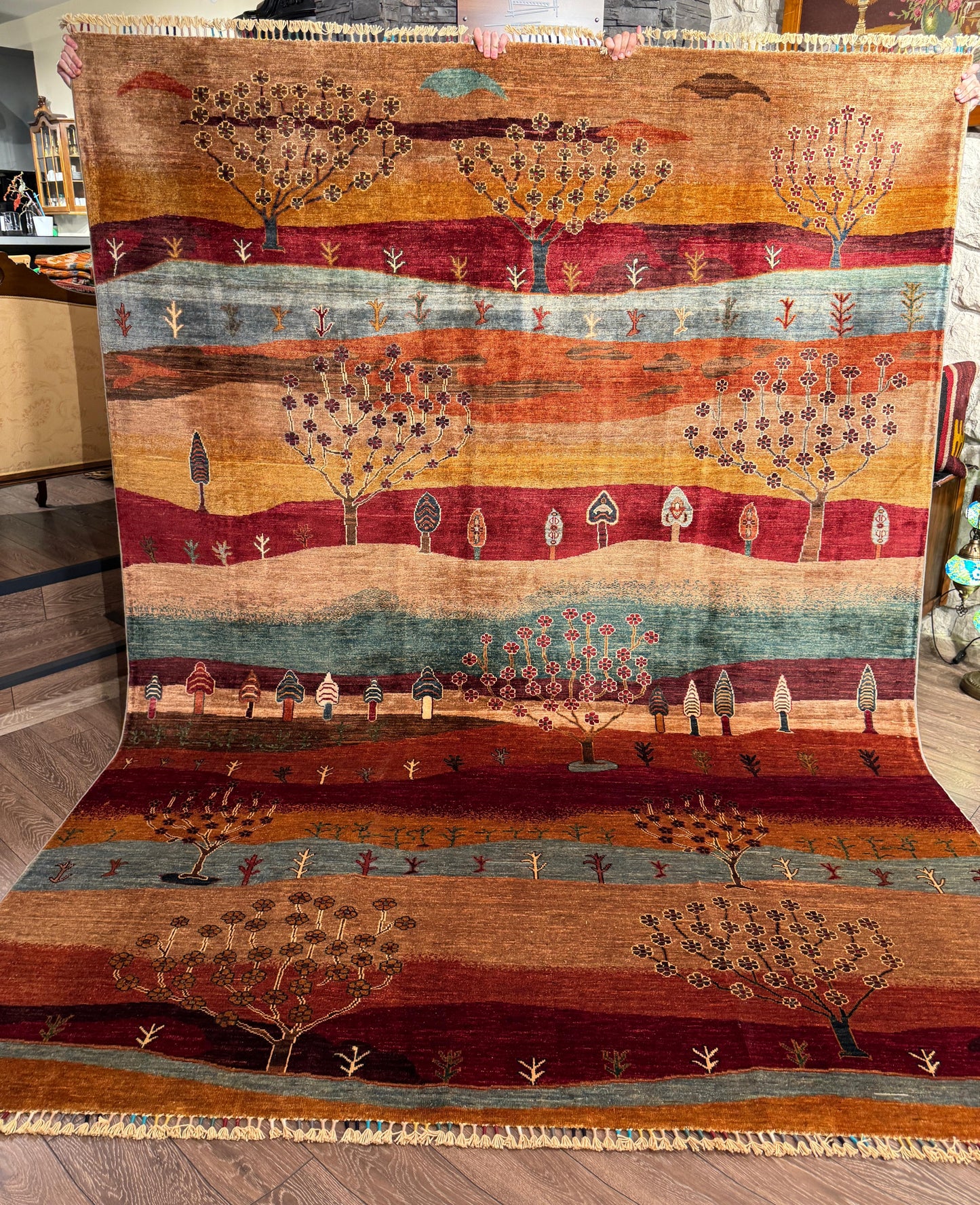 AFGHANISCHER HAYATI AĞACI Teppich (Handgefertigtes Einzelstück)2