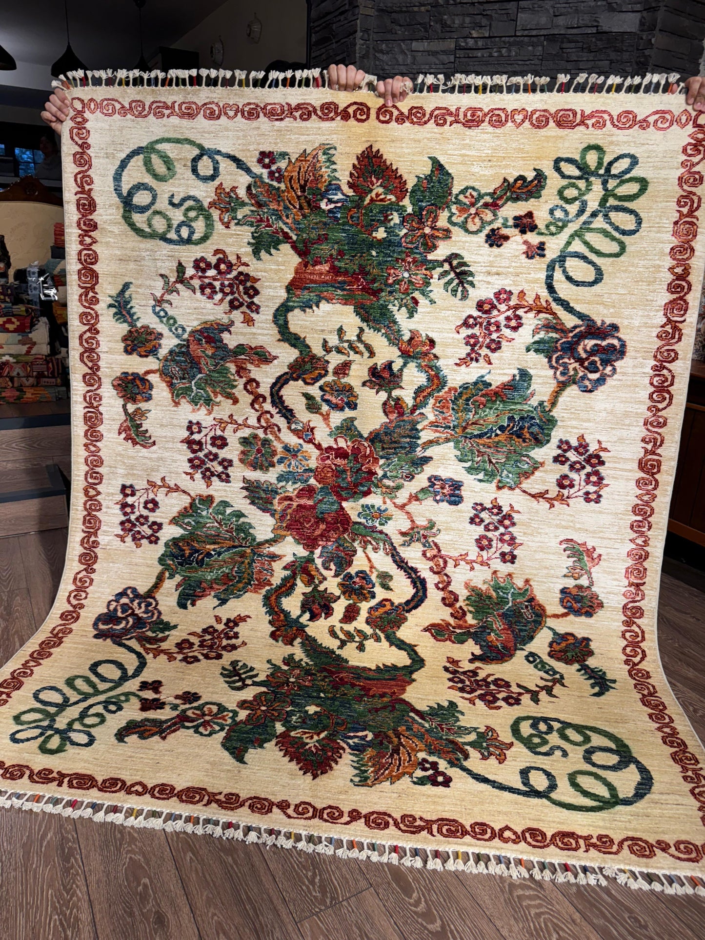 AFGHANISCHER KARABAĞ TEPPICH (Handgefertigtes Einzelstück)