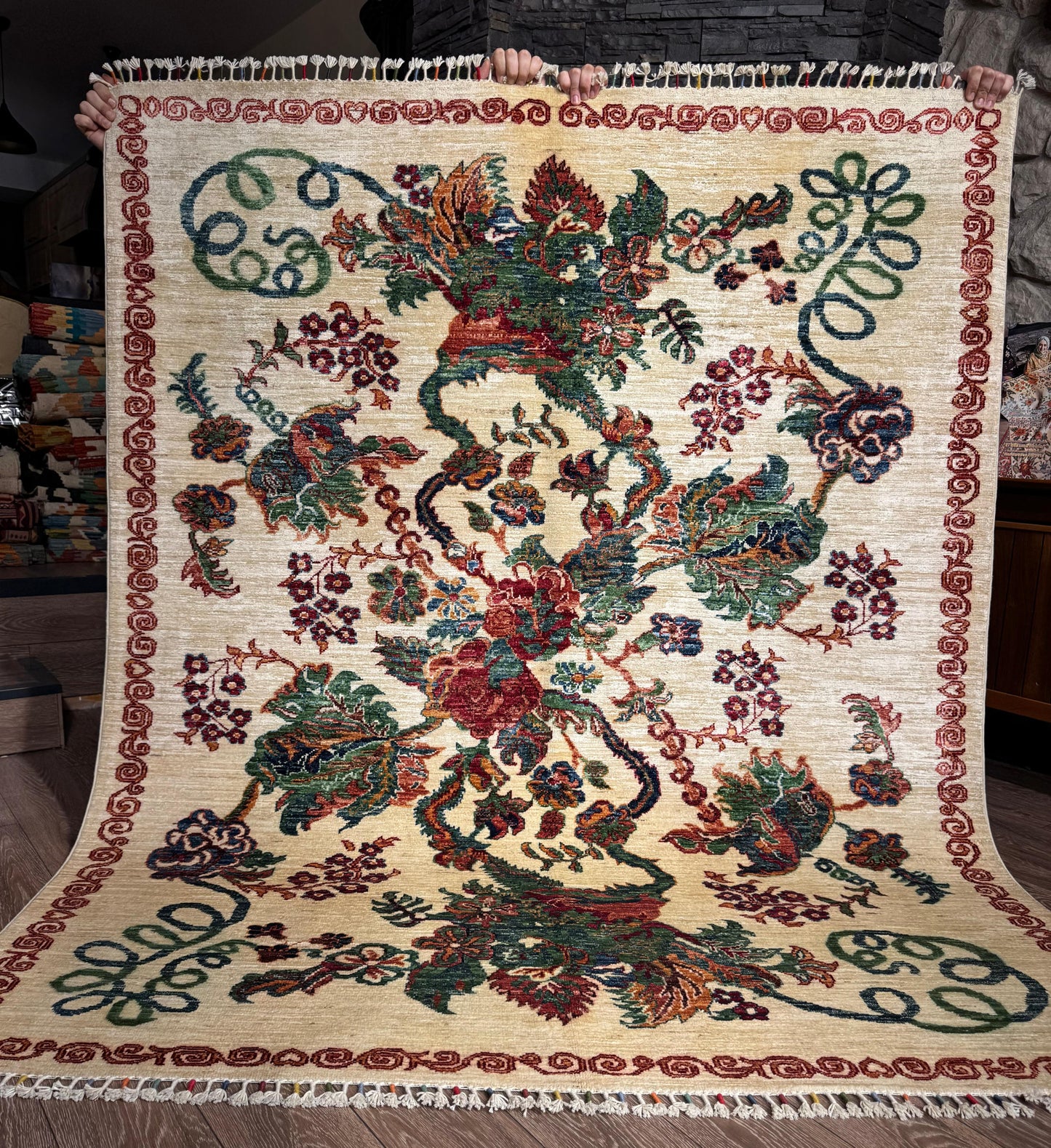 AFGHANISCHER KARABAĞ TEPPICH (Handgefertigtes Einzelstück)