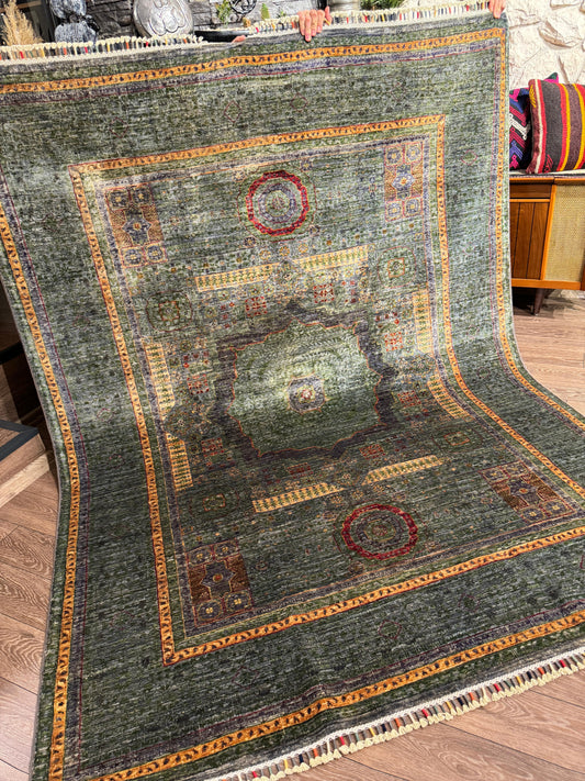 AFGHANISCHER INANDUK TEPPICH (Handgefertigtes Einzelstück)