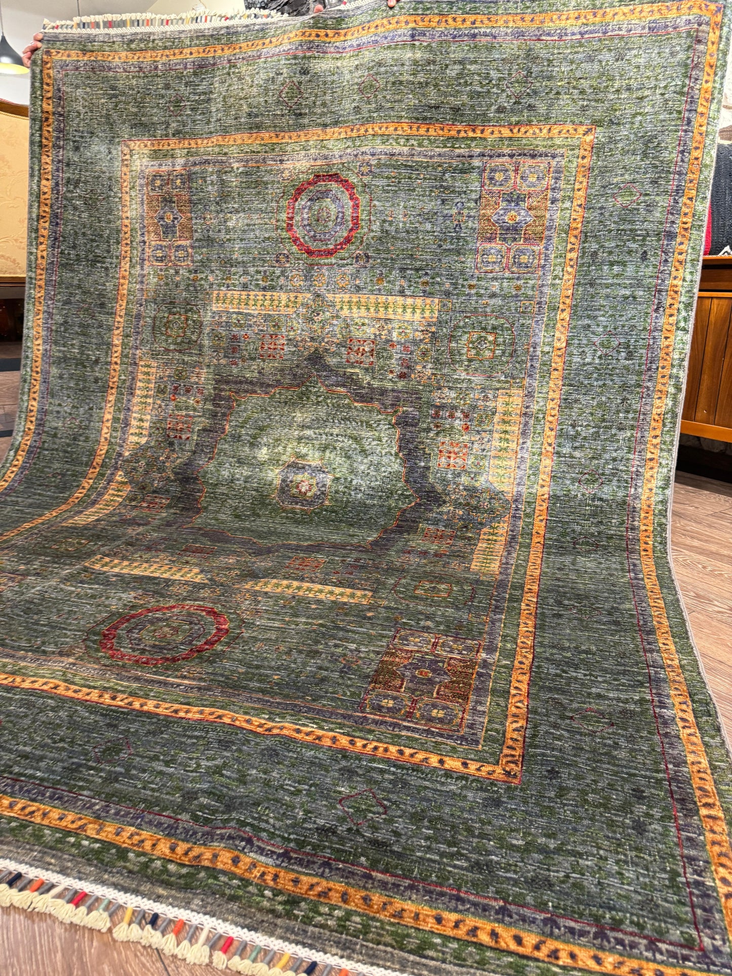 AFGHANISCHER INANDUK TEPPICH (Handgefertigtes Einzelstück)