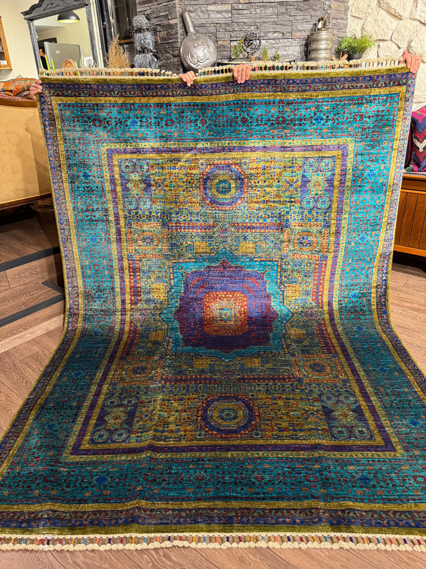 AFGHANISCHER MEMLÜK TEPPICH (Handgefertigtes Einzelstück)