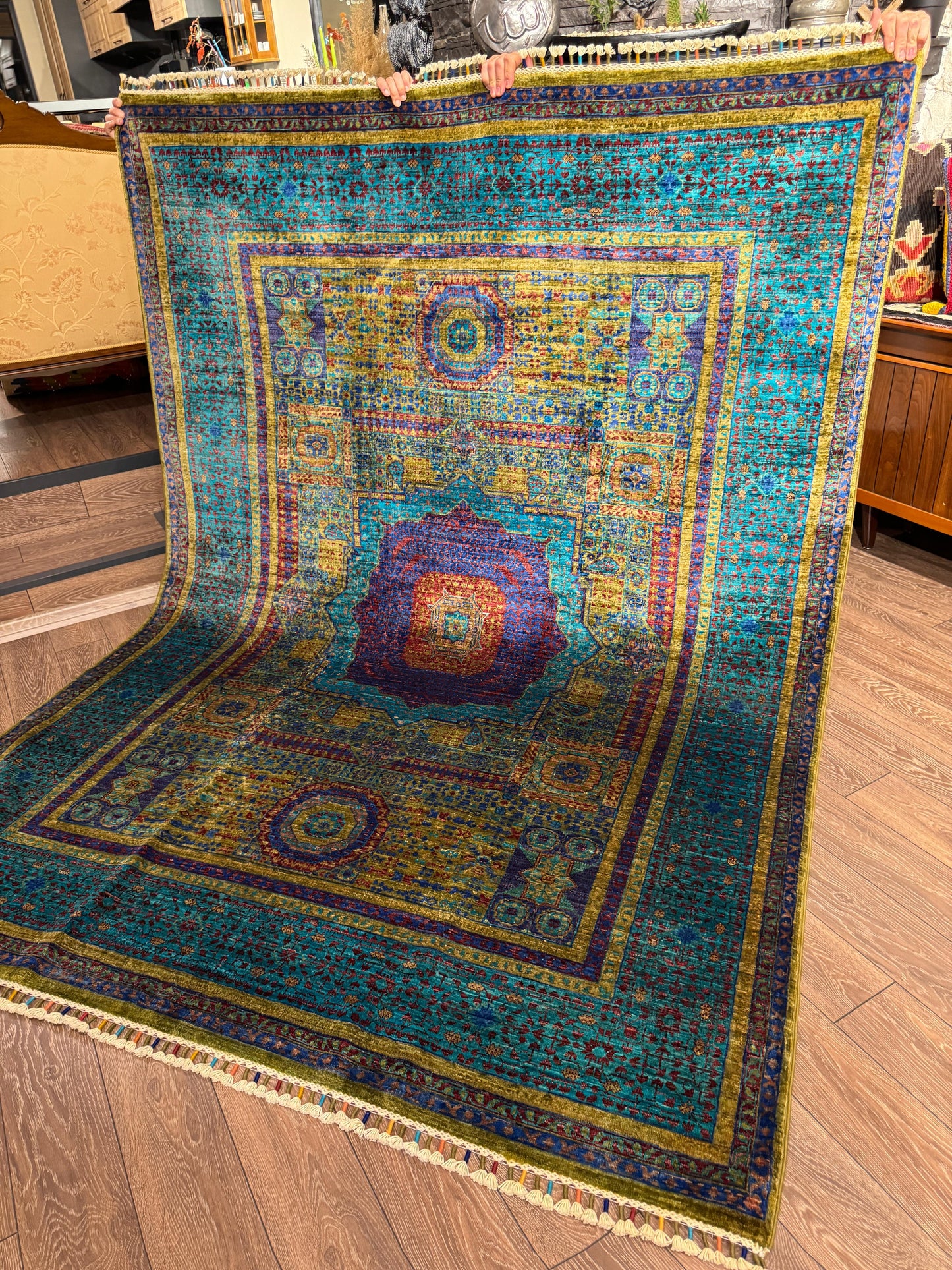 AFGHANISCHER MAVLUKI TEPPICH (Handgefertigtes Einzelstück)