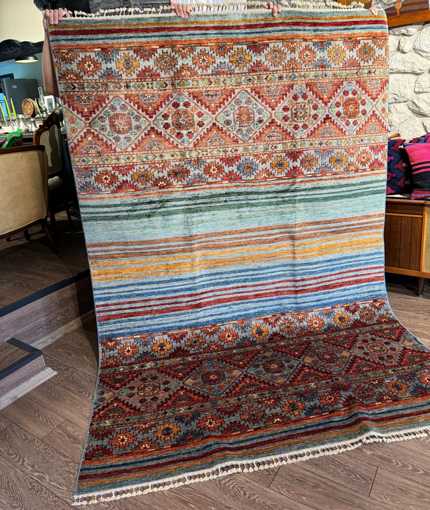 AFGHANISCHER BERKER TEPPICH (Handgefertigtes Einzelstück)