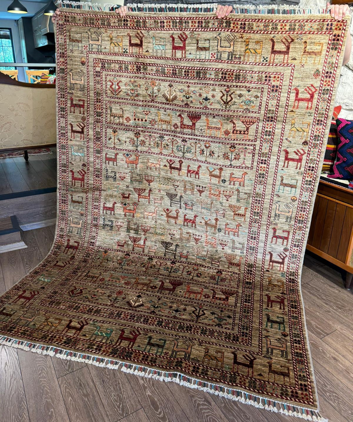 AFGHANISCHER HERRATI TEPPICH  (Handgefertigtes Einzelstück)