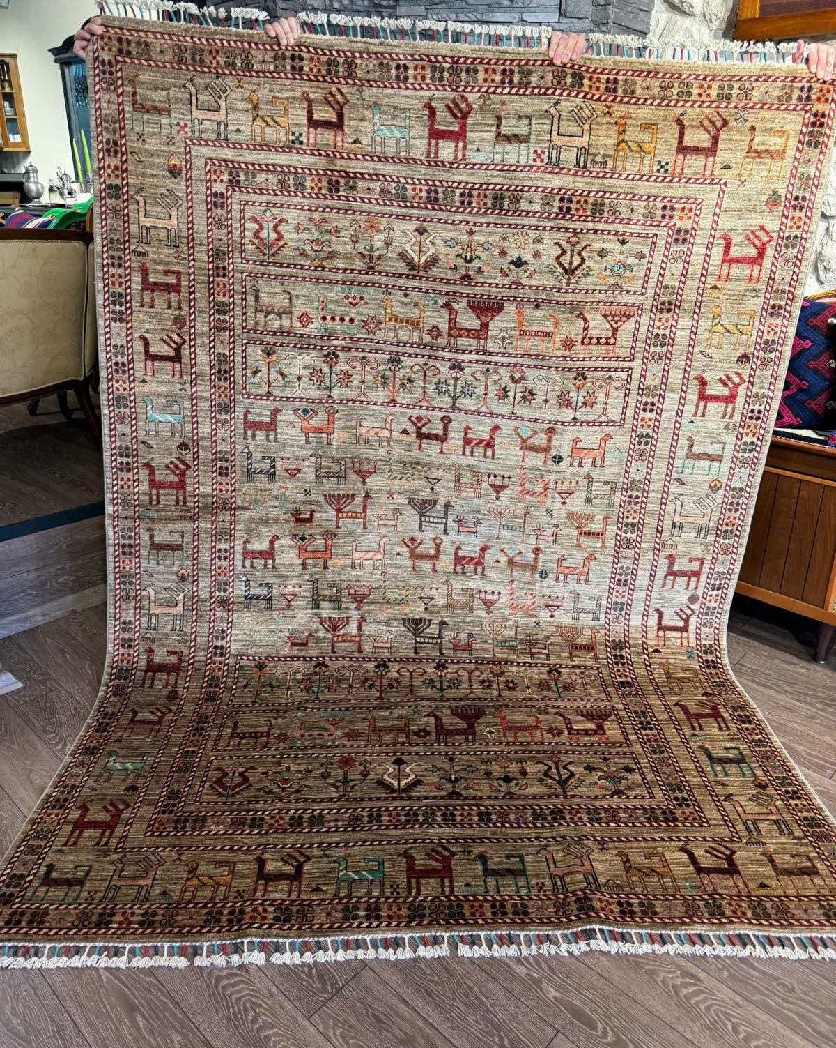 AFGHANISCHER HERRATI TEPPICH  (Handgefertigtes Einzelstück)